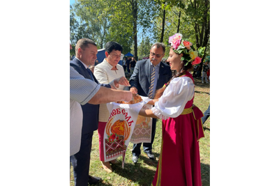 RECTOR V.A. LAZARENKO TOOK PART IN THE HARVEST CELEBRATION — 2021 OF THE SOVIET DISTRICT