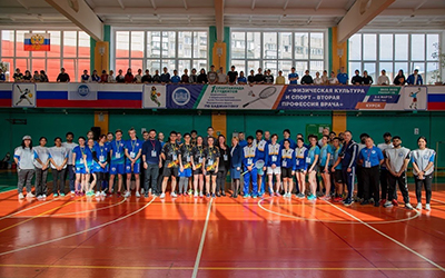 KSMU OPENED THE 1ST SPORTS CONTEST «PHYSICAL CULTURE AND SPORTS – THE SECOND PROFESSION OF THE DOCTOR» ON BADMINTON