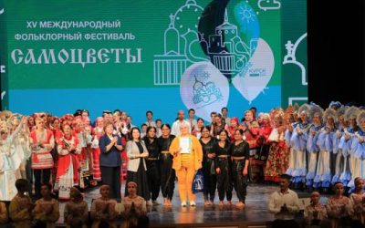 The International Students represent KSMU in the 15th International Folklore Festival «Samotsvety»