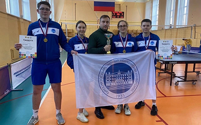 KSMU STUDENTS ARE TABLE TENNIS CHAMPIONS AMONG STUDENTS OF MEDICAL UNIVERSITIES OF RUSSIA