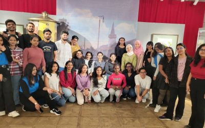 ? International students  and faculty members of the IMI at KSMU visited the exhibition «Old Kursk in the Watercolors of Artist I.I. Likorenko.»